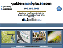 Tablet Screenshot of guttersandglass.com